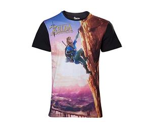 Zelda Breath of the Wild T-Shirt -S- Link Climbing