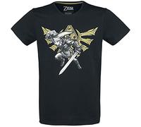 Zelda - Hyrule Link Men's T-Shirt, Schwarz, S