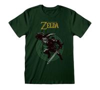 The Legend of Zelda Link Pose T-Shirt Green-XXL