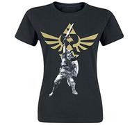 Zelda T-Shirt (Damen) -XL- Zelda Logo, schwarz