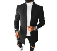 ZEMALON Langarm Jacke Herren Casual Persönlichkeit Einzigartig Übergangsjacke Herren Mittlere Länge Mode Vintage Jacke Männer Temperament Modern Trend Outdoorjacke Herren EE-05 XXL