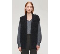 ZENGGI Furry Alpaca Knitted Gilet Black Größe: L/XL | Gilets Outlet | Damen | Schwarz