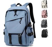 ZENGO Lässiger Rucksack für Männer und Frauen, leichter Tagesrucksack, Reise- und Wandertasche (Himmelblau)