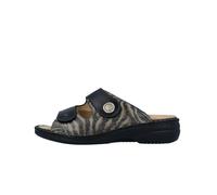 FINN COMFORT Zeno grey/schwarz Zebra/NappaSeda/Stretch 38 Schwarz Damen