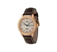 Zeno Watch Basel Herren Uhr Analog Automatik mit Leder Armband 11554DD-Pgr-f2