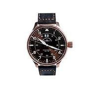 Zeno Watch Basel Herren Uhr Analog Quarz mit Vergoldet Armband 6221N-7003Q-Pgr-a6