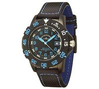 Zeno-Watch Herrenuhr - Sport H3 Fashion Diver Black&Blue - 6709-515Q-a1-4