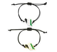 ZENRUIMING 2 Syrien Karte Flagge Armbänder Vintage Ethno Stil Syrien Verstellbar Geflochtenes Lederarmband Herren Damen Flagge Paar Zubehör, Adjustable, Leder, Kein Edelstein