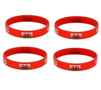 ZENRUIMING 4 Silikon-Armbänder mit Wales-Flagge, Outdoor-Sport, elastische Gummi-Armbänder, Fan-Jubel-Armbänder, Outdoor-Wandern, Laufen, Freizeit-Zubehör, One size, Silikon, Kein Edelstein