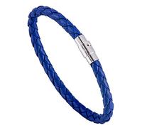 ZENSE - Geflochtenes Lederarmband für Männer in Blau ZB0257
