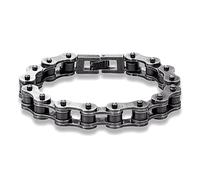 ZENSE - Kettchen Motorradkette Mann Edelstahl schwarz Vintage ZB0357