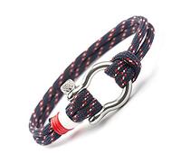 ZENSE - Marinearmband mit blauer Kordel und Schäkelverschluss ZB0337