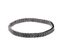 ZENSE - Verstellbares Armband aus schwarzen Natursteinen ZB0402
