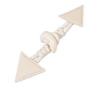 ZENZDS 20 cm 5/10 Paar graue PU-Leder-Horn-Kippknöpfe Leder-Kippknöpfe zum Aufnähen mit Knebelverschluss für Mäntel, Windjacken, Jacken und Kleidung