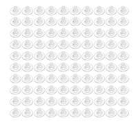 ZEPFJHE 100 Stück transparente Gummi Ohrring Stopper, sichere Ohrstecker, Zubehör für Ohrringe, Verschlüsse für Schmuckliebhaber, Bequeme Ohrschmuck Schutzvorrichtungen
