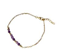 ZEPFJHE 12 monatliche Geburtssteine, Kristall, 3 mm, facettierte Steine, verstellbar, 17 + 5 cm, leicht, 4 g, Schmuck-Trendsetter, Geburtsstein, Kristall für Damen, Einheitsgröße, Wie beschrieben