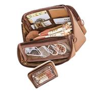 ZEPFJHE Ästhetische Bleistiftkoffer Großer Kapazität Schachtel Einfacher Stiftbeutel Schulbüro Vorräte Für Schüler Lagerung Großer Kapazität Ästhetischer Box Einfacher Tasche