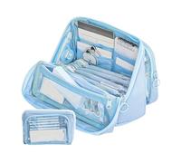 ZEPFJHE Ästhetische Bleistiftkoffer Großer Kapazität Schachtel Einfacher Stiftbeutel Schulbüro Vorräte Für Schüler Lagerung Großer Kapazität Ästhetischer Box Einfacher Tasche