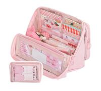 ZEPFJHE Ästhetische Bleistiftkoffer Großer Kapazität Schachtel Einfacher Stiftbeutel Schulbüro Vorräte Für Schüler Lagerung Großer Kapazität Ästhetischer Box Einfacher Tasche