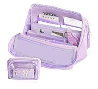 ZEPFJHE Ästhetische Bleistiftkoffer Großer Kapazität Schachtel Einfacher Stiftbeutel Schulbüro Vorräte Für Schüler Lagerung Großer Kapazität Ästhetischer Box Einfacher Tasche