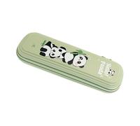 ZEPFJHE Cartoon Panda Pencil Hülle Großkapazität Stift Für Schulbüro Kunstzubehör Aufbewahrungstasche Cartoon Panda Organisatoren Tasche Box