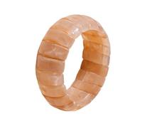 ZEPFJHE Elegante Acryl-Kreis-Manschette, kräftiger Farbkontrast, zeitgenössisches modisches Armband, handgefertigt, Retro-Accessoire zum Verschenken, Retro-Ombres-Armreif, Einheitsgröße, Wie