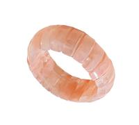 ZEPFJHE Elegante Acryl-Kreis-Manschette, kräftiger Farbkontrast, zeitgenössisches modisches Armband, handgefertigt, Retro-Accessoire zum Verschenken, Retro-Ombres-Armreif, Einheitsgröße, Wie