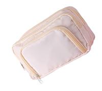 ZEPFJHE Federmäppchen mit hoher Kapazität, große Stifteetui, Stiftehalter, Marker-Etui, Stifte-Organizer für Schule, Büro, Reisetaschen, beige, Mass Beauty