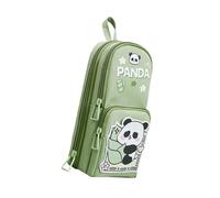 ZEPFJHE Federmäppchen mit hoher Kapazität, Stehender Stifthalter, Aufbewahrungstasche, Reise-Make-up-Pinselhalter, tragbarer Organizer, Federmäppchen, B, Mass Beauty