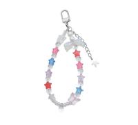 ZEPFJHE Handy Charm Riemen Schlüsselanhänger, süßes Schlüsselband, Stern Charm, Schleife, Handykette, Schlüsselband, Y2K, Fledermaus Anhänger, Stern Anhänger, Schlüsselanhänger