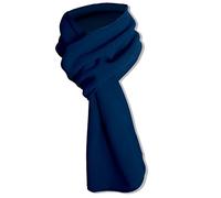 ZEPFJHE Modischer Schal aus warmem Fleece, weich, leicht, einfarbig, für Herbst und Winter, für Damen, Herren, Mädchen, Jungen, marineblau, Medium