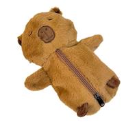 ZEPFJHE Pelzige Tierstiftfall Fall Hochkapazität Stiftbeutel Organisatoren Tasche Reisemake Up Tasche Für Schülerinnen Mädchen Neuheit Cartoon Fall