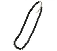 ZEPFJHE Runde Nachahmung Perlenkette Stränge Schwarze Perlen Party Runde Nachahmung Halsband Schlüsselbeinkette Perlen Schlüsselbeinkette Schmuck Elegante Perle