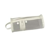 ZEPFJHE Schlichtes Federmäppchen, transparente Tasche, große Kapazität, Stiftetui, zylindrische Tasche, Organizer für die Schule, einfache zylindrische große Kapazität, beige