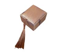 ZEPFJHE Schmuckschatulle im chinesischen Vintage-Stil, elegante Schmuck-Aufbewahrungsbox mit Quasten, Akzent für Zuhause oder Reisen, traditionelles chinesisches Design