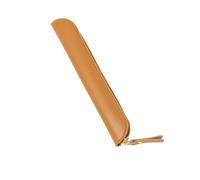 ZEPFJHE Stifteetui, PU-Leder, Stifteetui, Schutzhülle, Stiftehalter, Schreibtischzubehör für Büro, Schule, Leder, Bleistifte, Schreibwaren, Tasche, braun