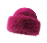 ZEPFJHE Süße Mädchen Plüsch Eimer Mütze, niedliche Damen Mütze, russischer Stil, Frau, Teenager, lässig, Winter Shopping, warm halten für Frauen, Frau, Plüsch Eimer, warm, einfarbige Kappe