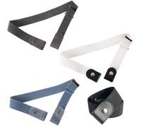 ZEPIQOR 4 Stück Gürtel Ohne Schnalle, Kindergürtel jungen, kindergürtel Mädchen, für Kinder Verstellbare Schnallenfreier Unsichtbare Stretchgürtel Kindergürtel mit Leder