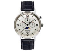 Zeppelin Uhren 8076-1 Herrenuhr Hindenburg mit Mondphase Dunkelblau