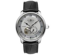 Zeppelin Herrenuhr mit Lederband Serie Friedrichshafen Automatik Open Heart 8566-4