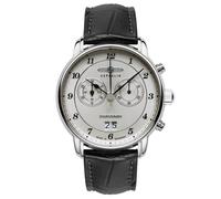Zeppelin Herrenuhr Serie Friedrichshafen Quarz Chronograph mit Lederarmband 8584-4
