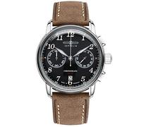 Zeppelin 8678-2 Quartz Chronograph Watch Herren Uhr analog Quarzwerk mit Leder Armband 8678-2