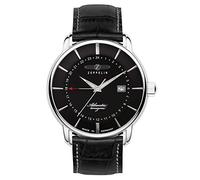 Zeppelin Atlantic Herren Uhr analog Quarzwerk mit Leder Armband 8442-2