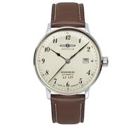 Zeppelin Automatikuhr für Herren Hindenburg LZ129 Braun/Beige 8056-5
