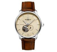Zeppelin Automatikuhr Serie LZ 120 Bodensee mit Kroko Look Lederband 8166-1