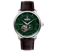 Zeppelin Automatikuhr Serie LZ 120 Bodensee mit Kroko Look Lederband 8166-4