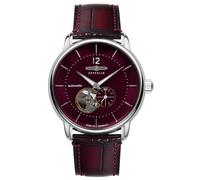 Zeppelin Automatikuhr Serie LZ 120 Bodensee mit Kroko Look Lederband 8166-5