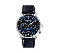 Zeppelin Uhren 8635-3 Damen-Armbanduhr LZ 14 Marine Mondphase Blau