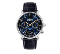 Zeppelin Uhren 8635-3 Damen-Armbanduhr LZ 14 Marine Mondphase Blau