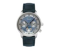 Zeppelin Damenuhr Serie Friedrichshafen mit Mondphase und Lederarmband 8537-3